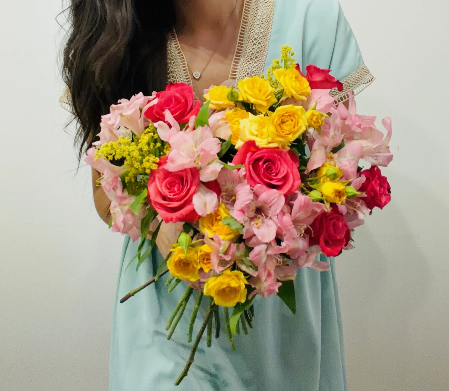 Colorful hand-held celebration bouquet